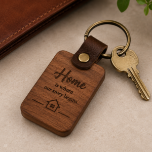 Heritage Wooden Key Tag
