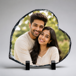 StoneCraft Rock Photo Frame Heart