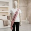 Premium personalized satin sash customized with name and event title for celebrations